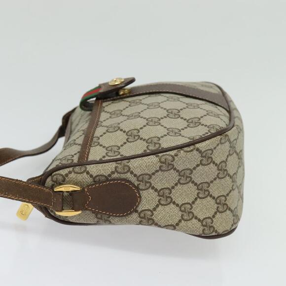 GUCCI GG Supreme Web Sherry Line Shoulder Bag Pvc Beige 89 02 032 - Picture 4 of 16